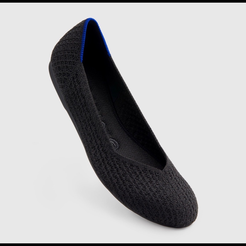 Size 6.5 Rothy’s Black Honeycomb Flats